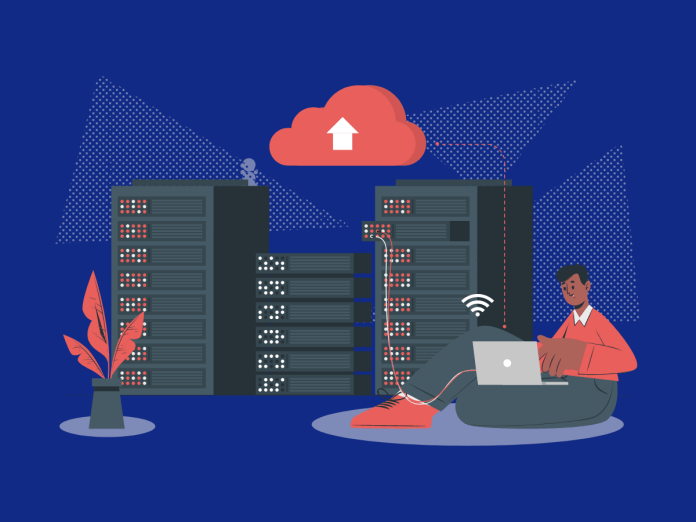 Image of person exploring the different types of web hosting options