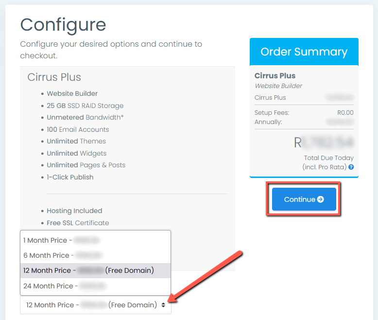 Step 4 - Configure your billing cycle