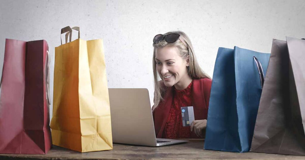 customer purchasing products online