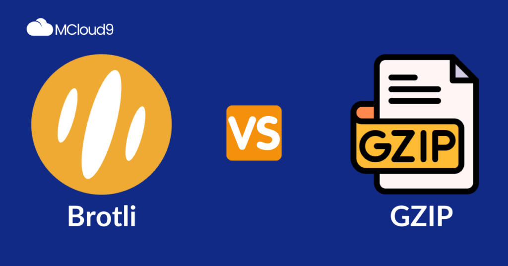 Image of Brotli logo vs GZIP logo