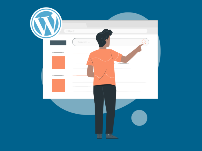 Image of person building their website using WordPress full site editing